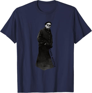 Pope Saint John Paul II with Sunglasses Catholic T-Shirt - T-Shirt | Navy