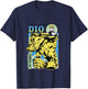 JoJo's Bizarre Adventure Part 3 DIO & The World Illustration T-Shirt - T-Shirt | Navy