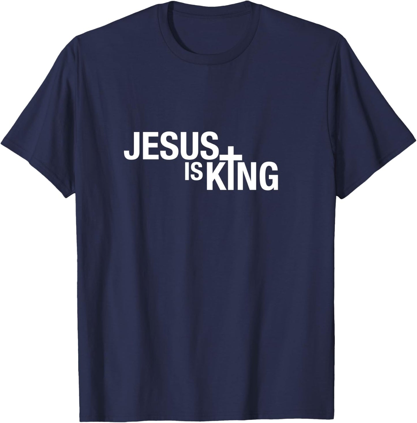 Jesus is King T-Shirt - T-Shirt | Navy
