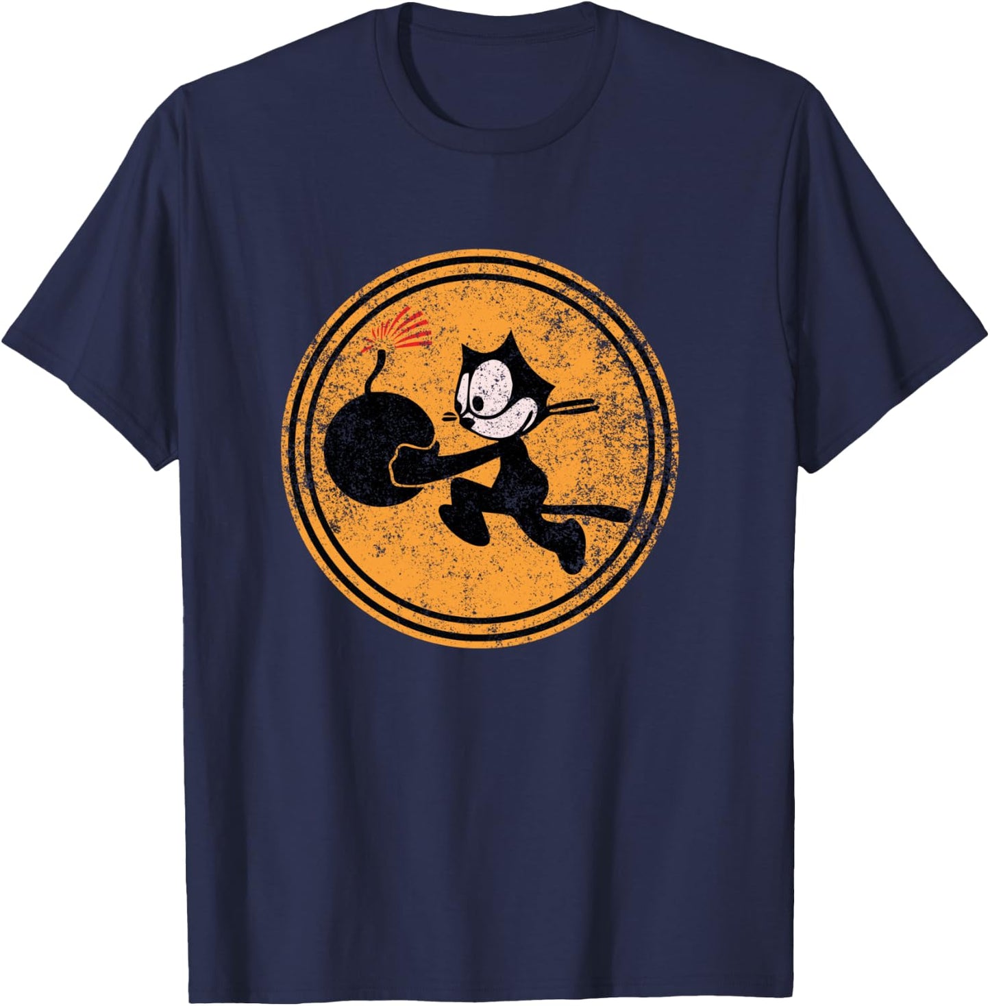WW2 VFA-31 Tomcatters Squadron Patch Grunge WWII T-Shirt - T-Shirt | Navy
