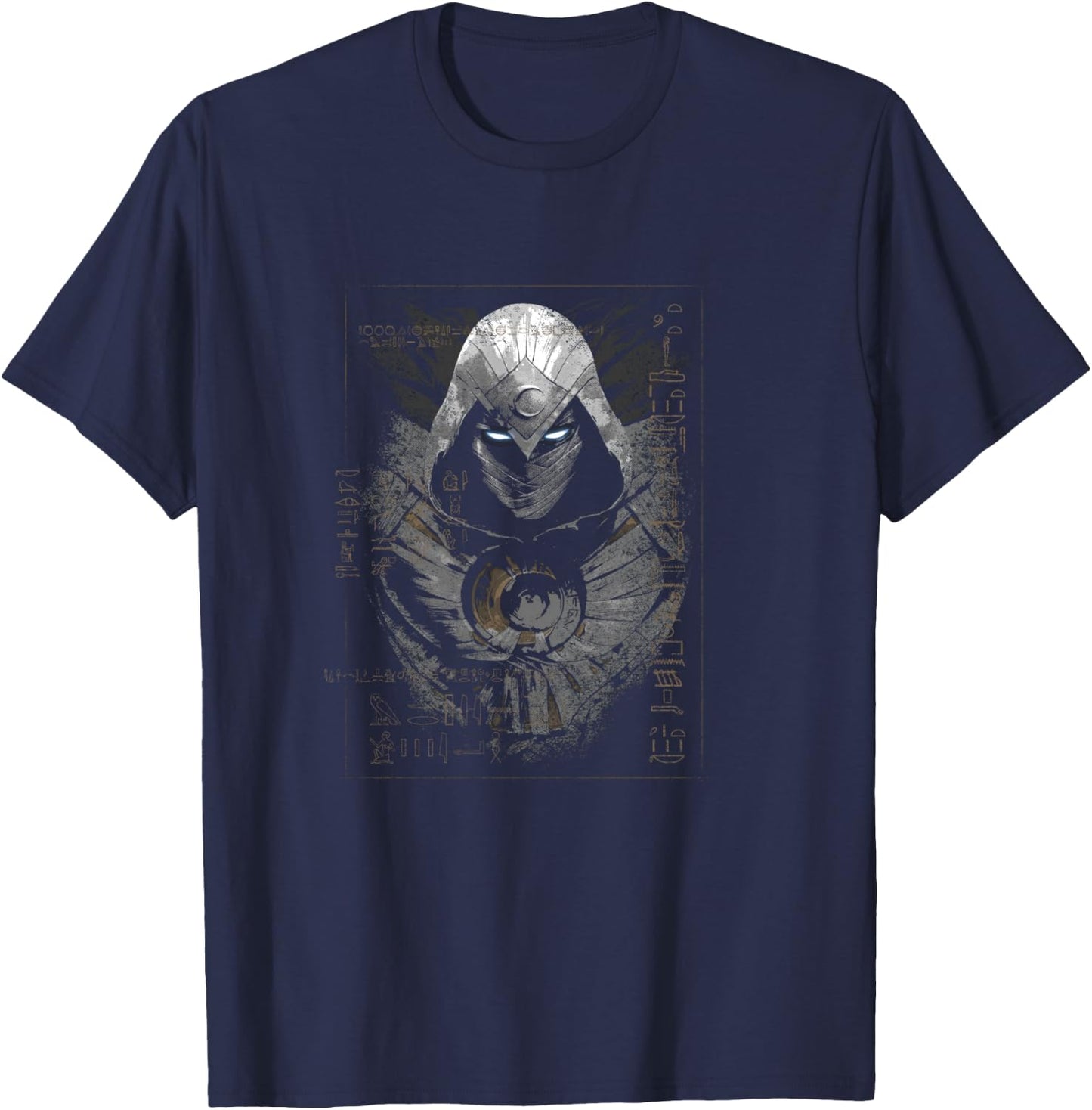 Marvel Moon Knight Ancient Glyphs T-Shirt - T-Shirt | Navy