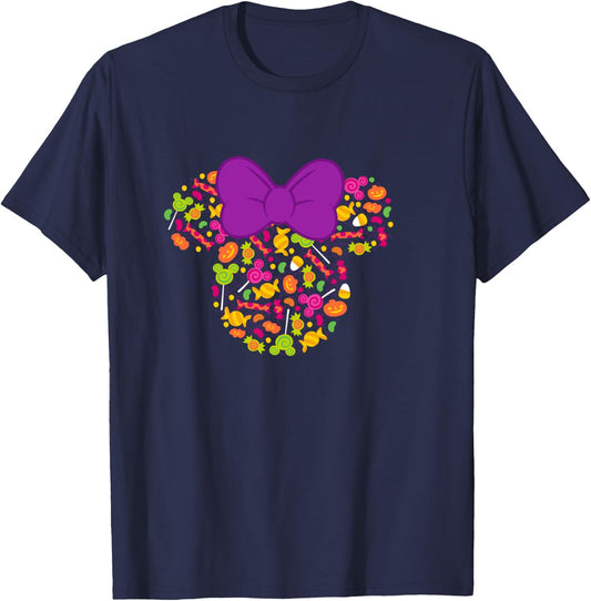 Disney Minnie Mouse Icon Candy Halloween T-Shirt - T-Shirt | Navy