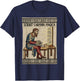 Programmer Enthralled Coding Ancient Medieval Tapestry T-Shirt - T-Shirt | Navy