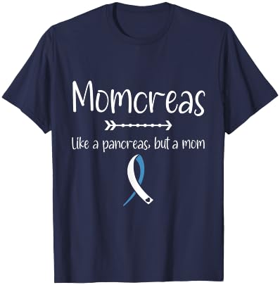 Momcreas Diabetes Mom Mothers Day Motherhood Pancreas T-Shirt - T-Shirt | Navy
