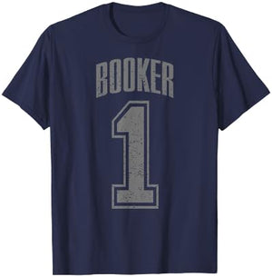 Booker Supporter Number 1 Biggest Fan T-Shirt - T-Shirt | Navy