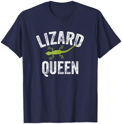 Lizard Queen Lizard Reptile Gecko T-Shirt - T-Shirt | Navy