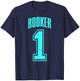 Booker Supporter Number 1 Greatest Fan T-Shirt - T-Shirt | Navy