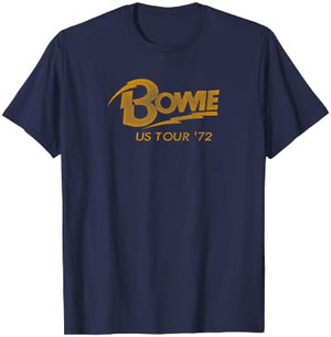 David Bowie - US Tour '72 T-Shirt - T-Shirt | Navy