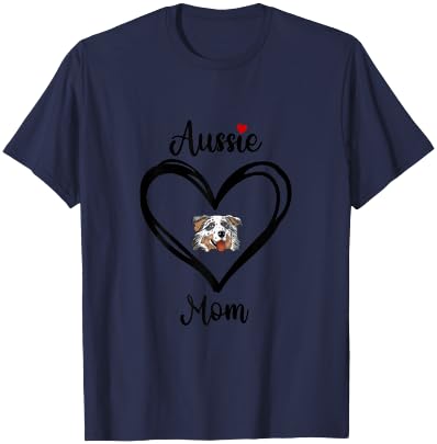 Aussie Mom With Heart Australian Shepherd Mom Blue Merle
