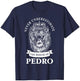 Pedro Gift Name Lion T-Shirt - T-Shirt | Navy