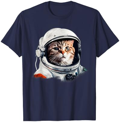 Funny Cat Astronaut Costume Space Cats Owner T-Shirt - T-Shirt | Navy