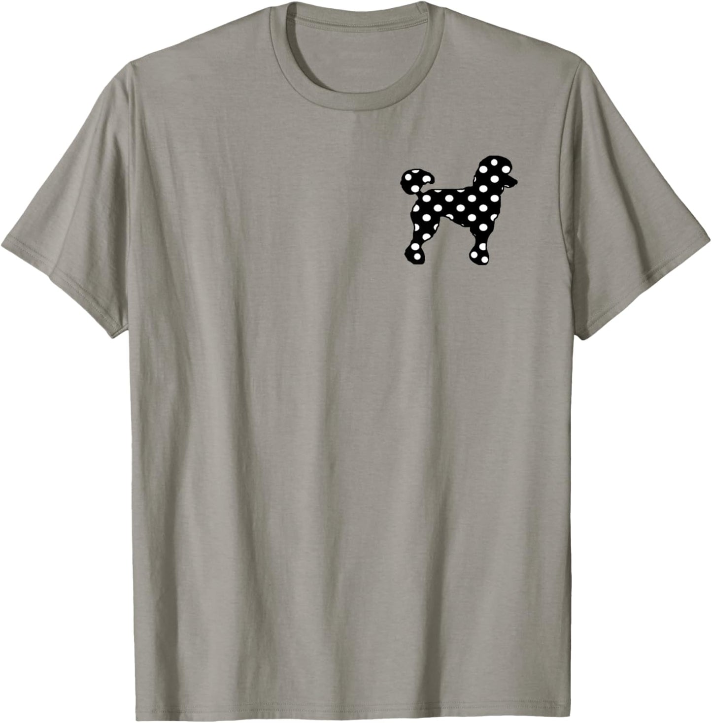 Sock Hop Cutie 50s Costume Black Polka Dot Poodle T-Shirt - T-Shirt | Sand