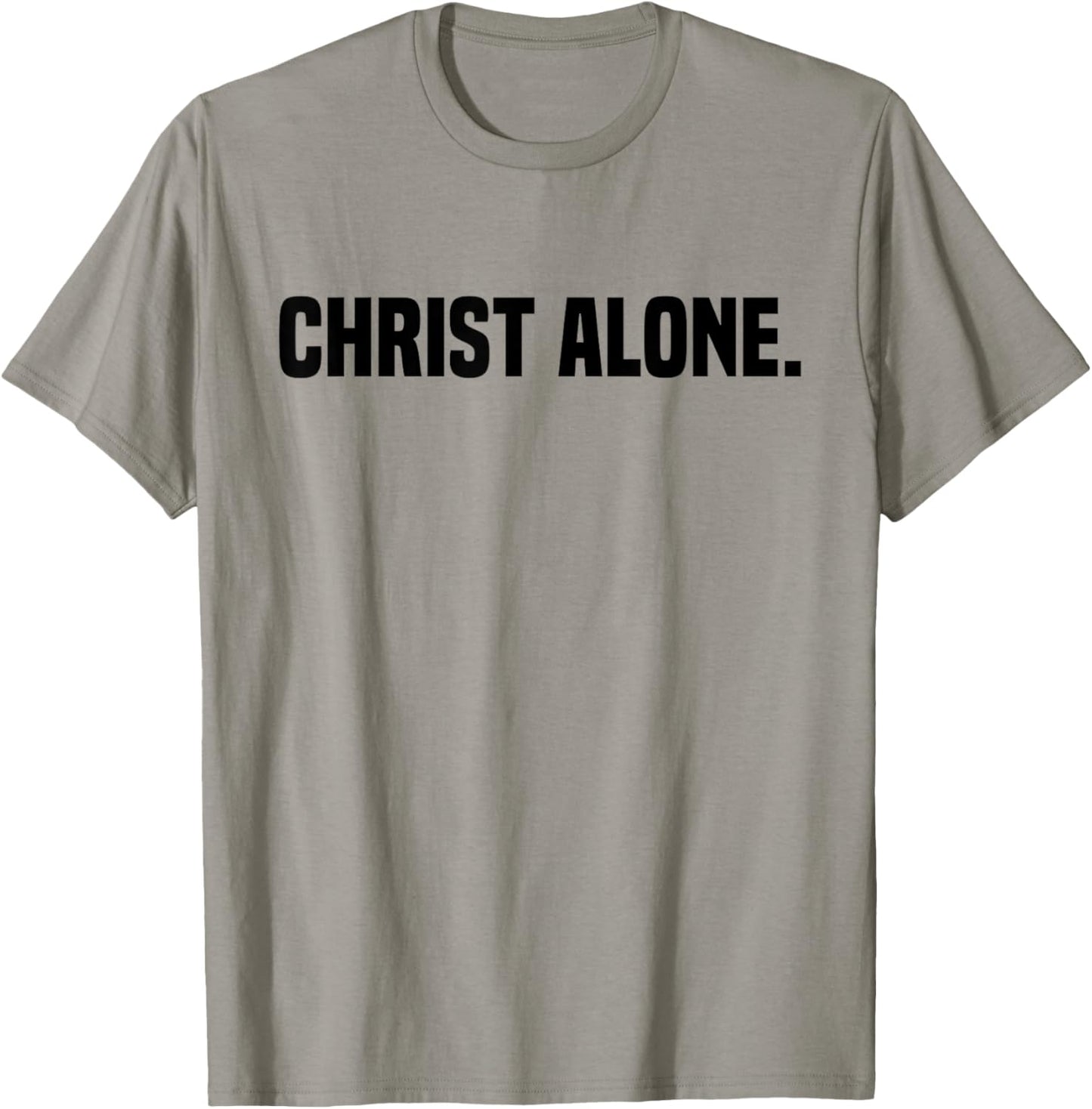 Christ Alone Christian Faith T-Shirt - T-Shirt | Sand