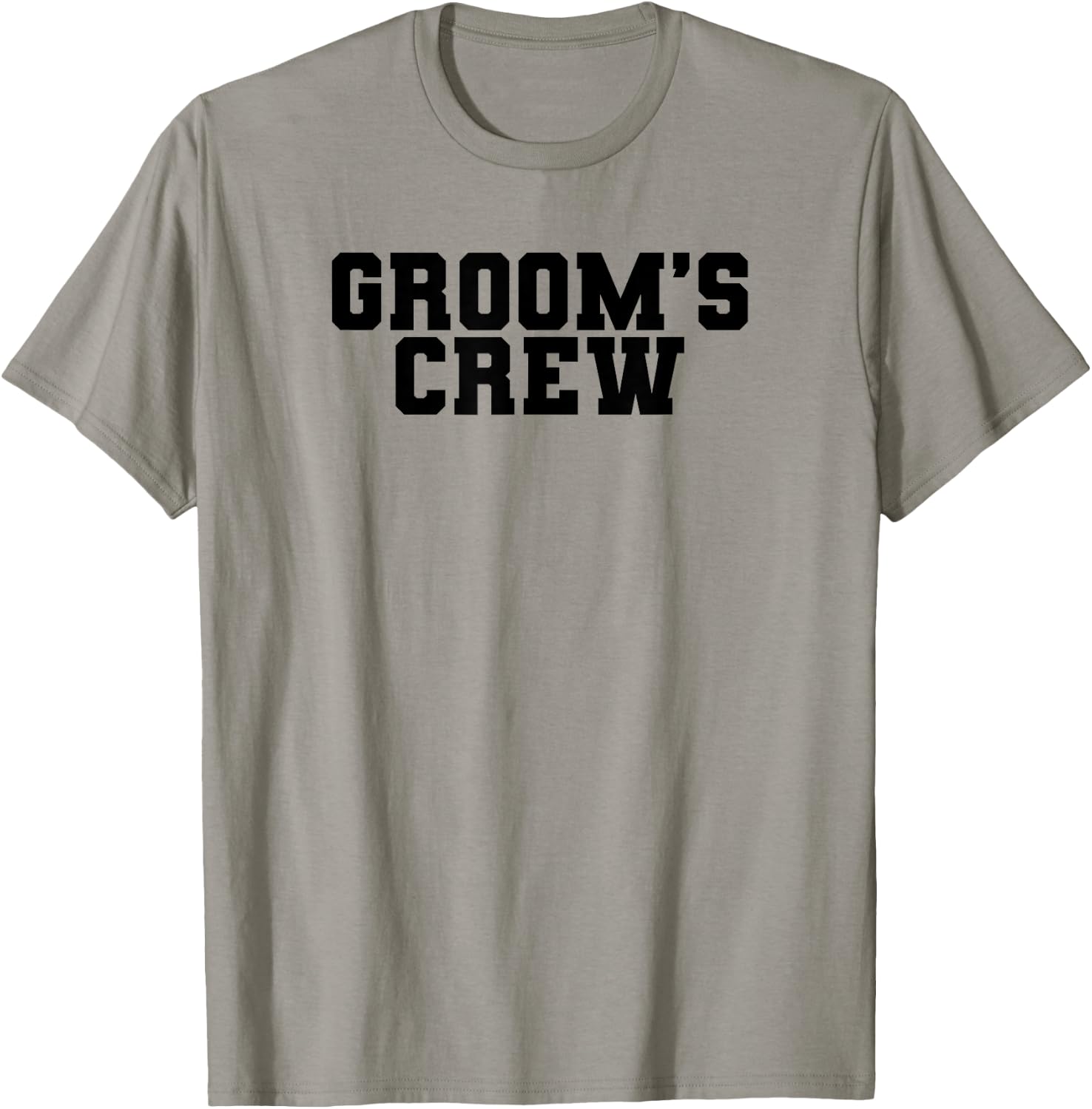 Groom's Crew Bachelor Party Wedding Men Funny Matching Group T-Shirt - T-Shirt | Sand