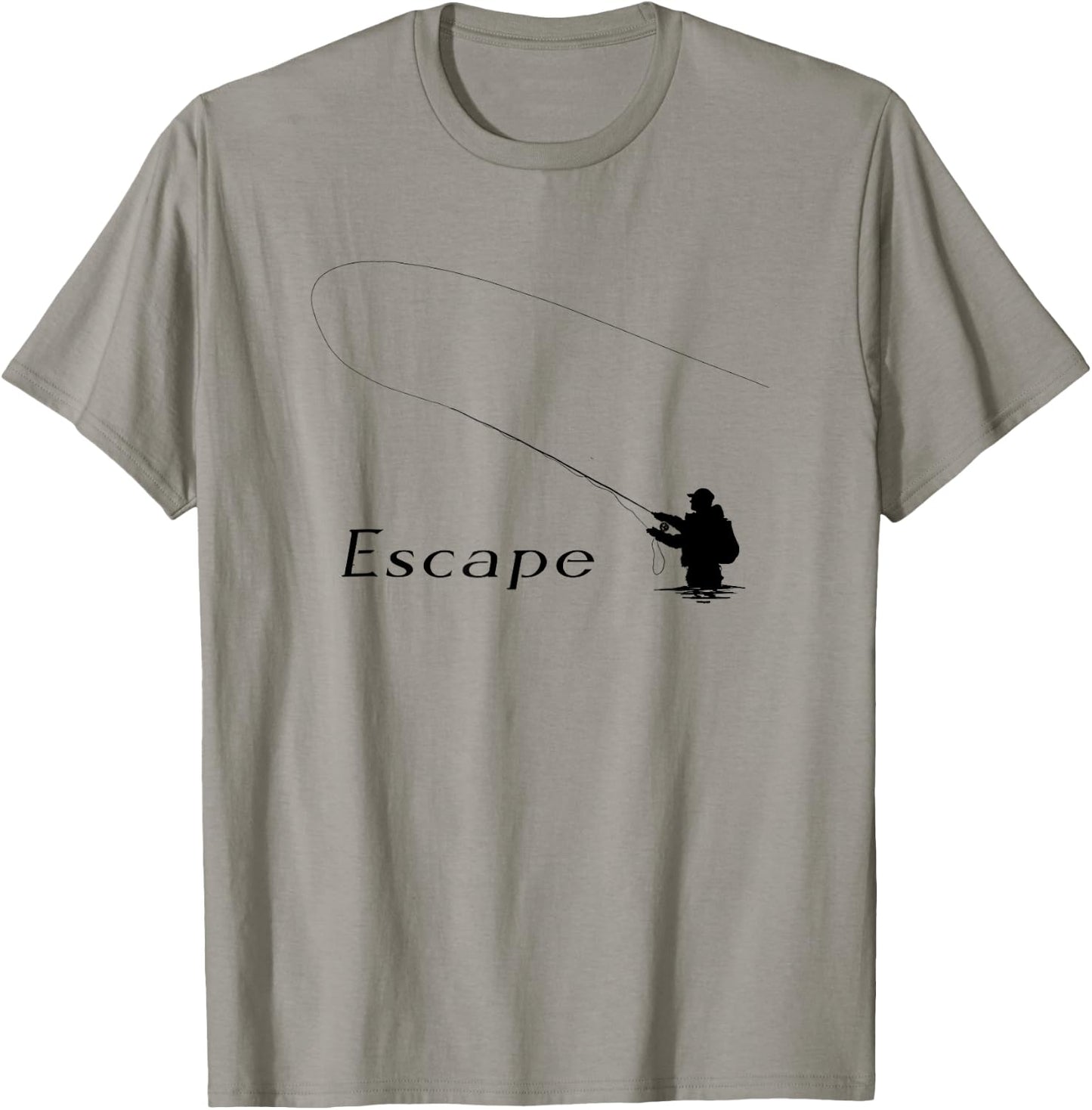 Retro Fly Fishing - Fly Fishing Enthusiast T-Shirt - T-Shirt | Sand
