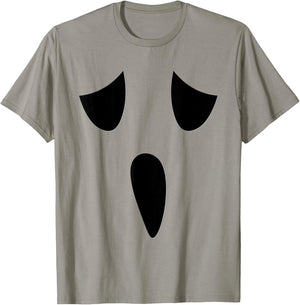 Ghost Face Costume Funny Kids Halloween Outfit Ghoul Face T-Shirt - T-Shirt | Sand