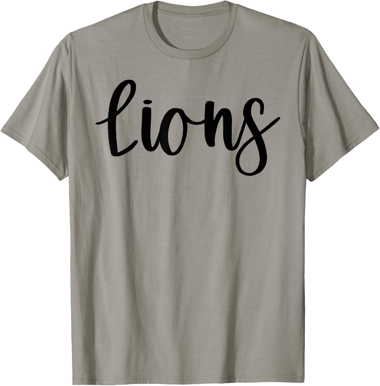 Lions School Spirit Team Mascot Game Night T-Shirt - T-Shirt | Sand