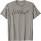 Hallelujah Cute Cursive Font Vintage Happy Easter T-Shirt - T-Shirt | Sand