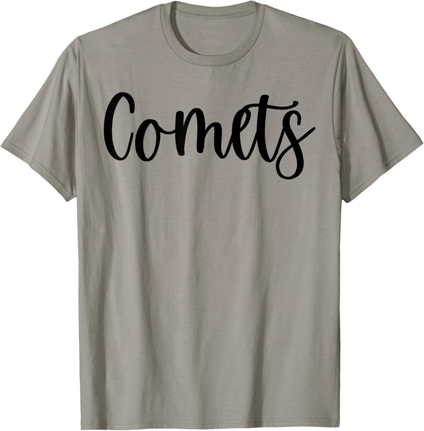Comets School Spirit Team Mascot Game Night T-Shirt - T-Shirt | Sand