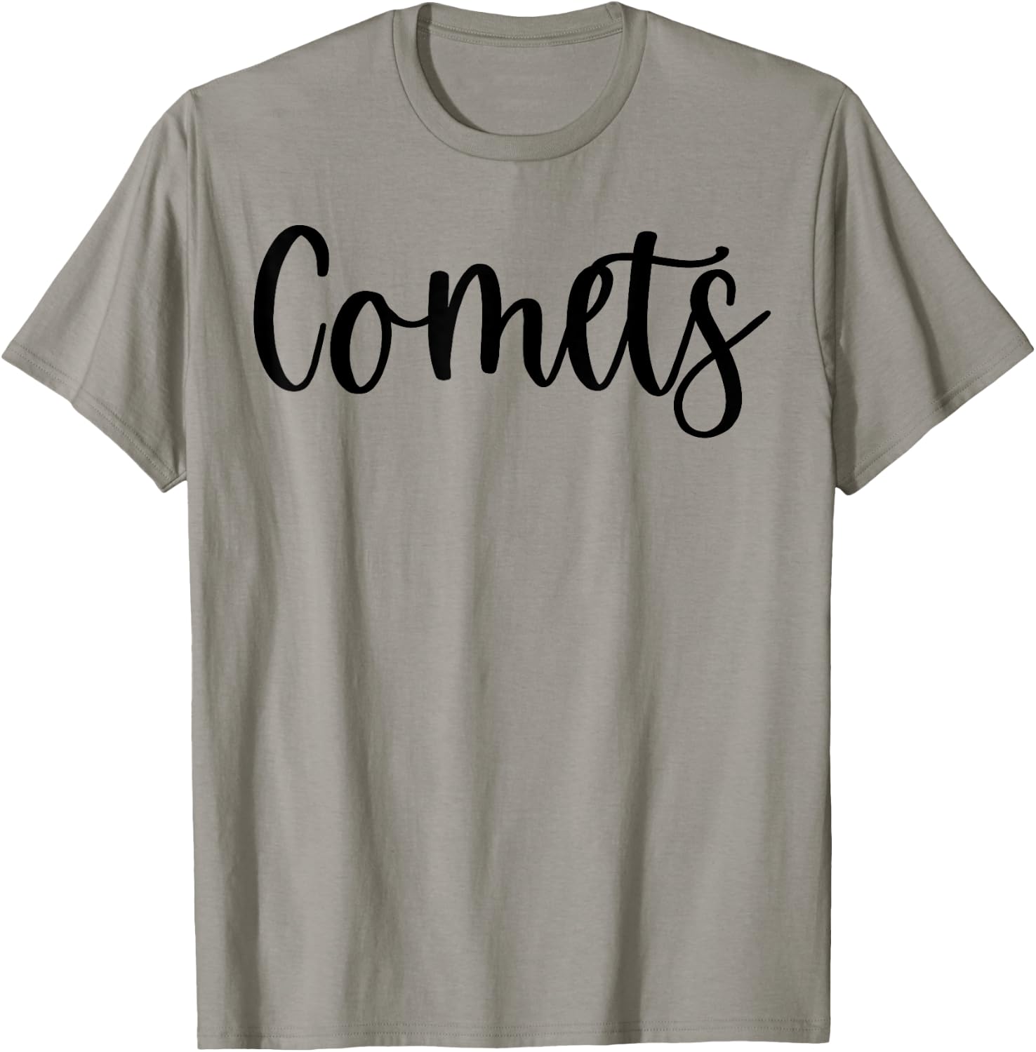Comets School Spirit Team Mascot Game Night T-Shirt - T-Shirt | Sand