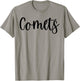 Comets School Spirit Team Mascot Game Night T-Shirt - T-Shirt | Sand