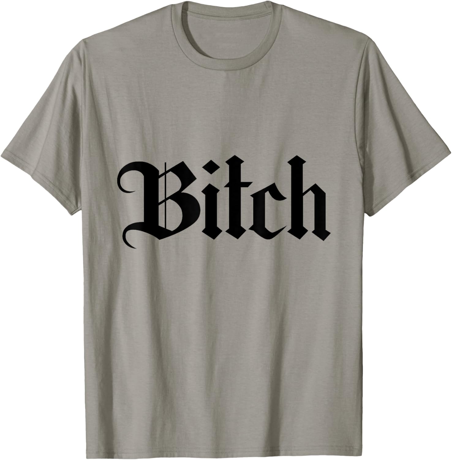 Offensive Vulgar Aesthetic BITCH Edgy Pink E-girl E-boy T-Shirt - T-Shirt | Sand