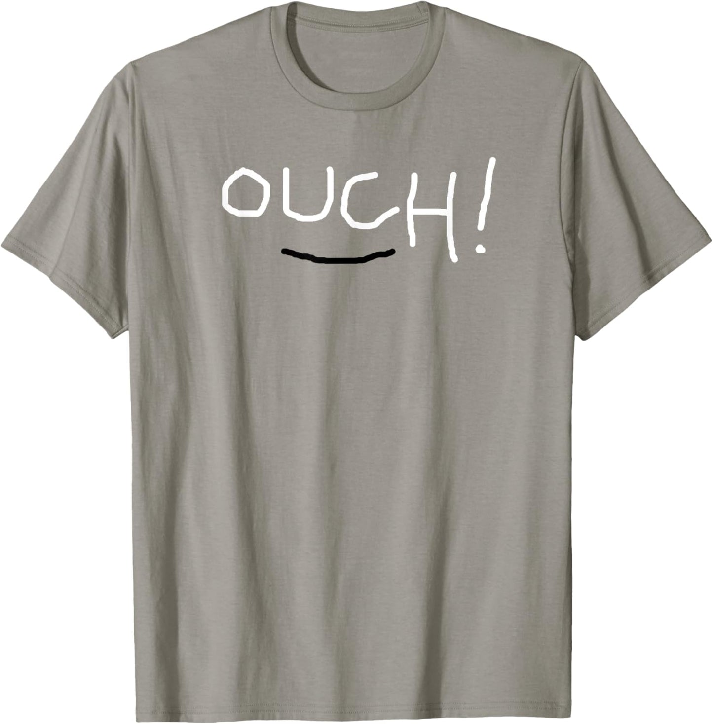 OUCH! CHAD MEME DESIGN incel stronk tough guy work out gym T-Shirt - T-Shirt | Sand