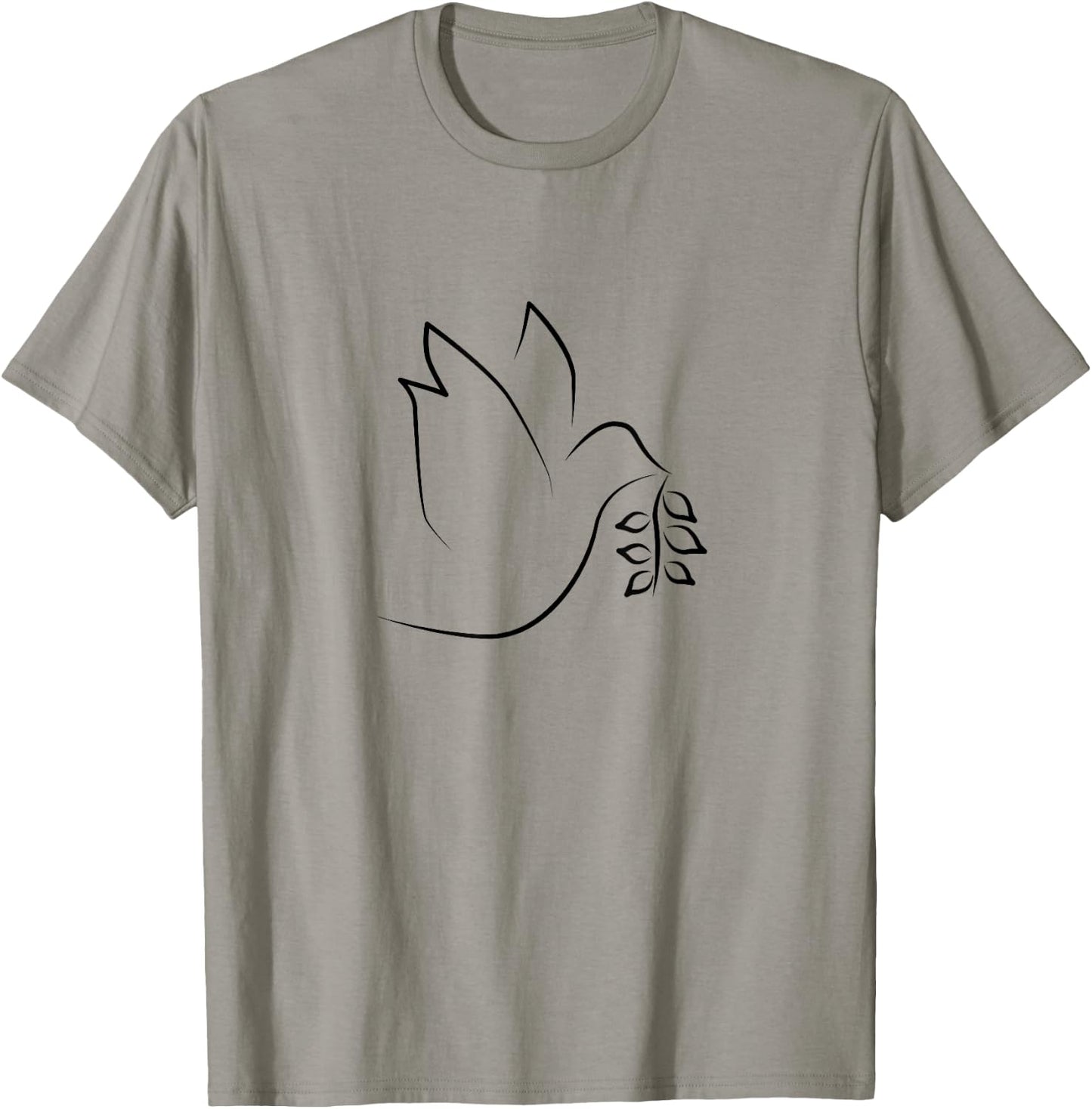 Dove of Peace, Christian Dove for Peace, Bible & Church T-Shirt - T-Shirt | Sand