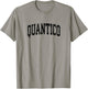 Quantico Virginia VA Vintage Athletic Sports Black Design T-Shirt - T-Shirt | Sand
