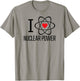 I Love Nuclear Power | Nuclear Energy, Heart, Atom, Climate T-Shirt - T-Shirt | Sand