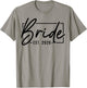 Bride Est. 2026 Just Married Couple Wedding Honeymoon T-Shirt - T-Shirt | Sand