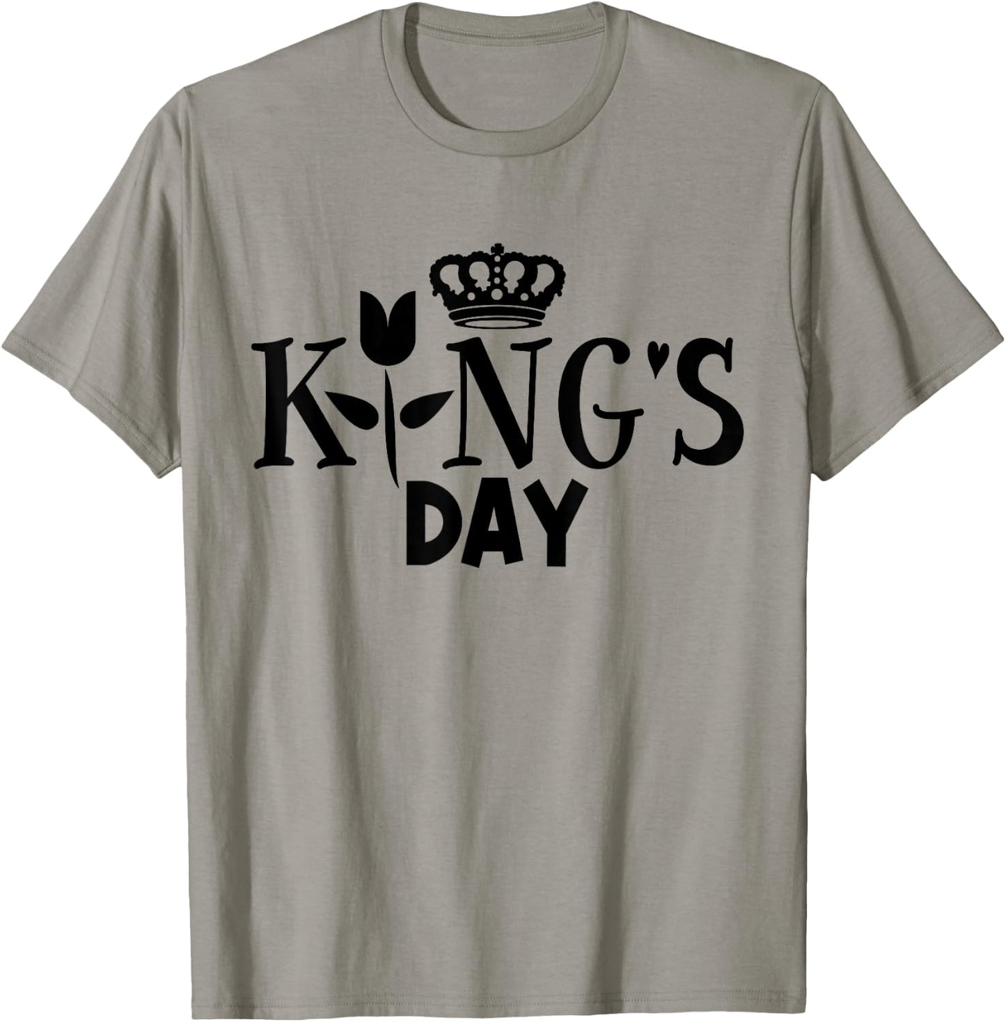 Koningsdag Kingsday Netherlands 2024 Tulip Crown Kings Day T-Shirt - T-Shirt | Sand