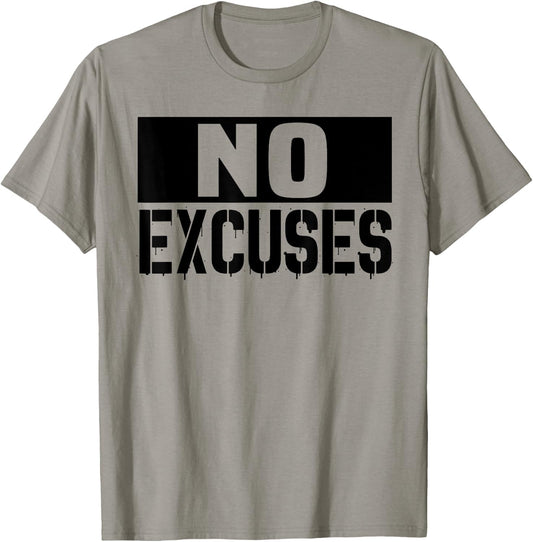 No Excuses Motivational Workout Training Gift ,Women T-Shirt - T-Shirt | Sand