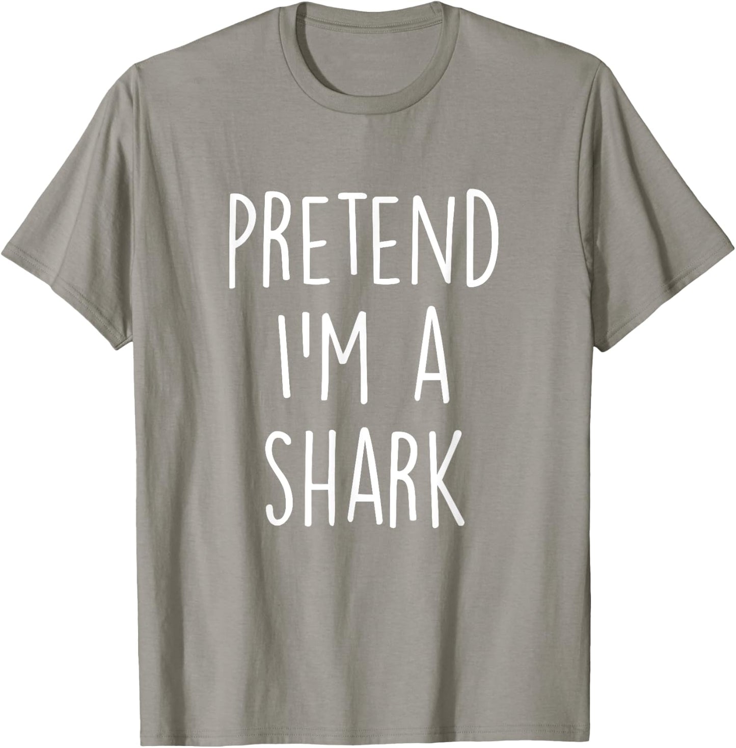 Pretend I'm A Shark Costume Funny Halloween Party T-Shirt - T-Shirt | Sand