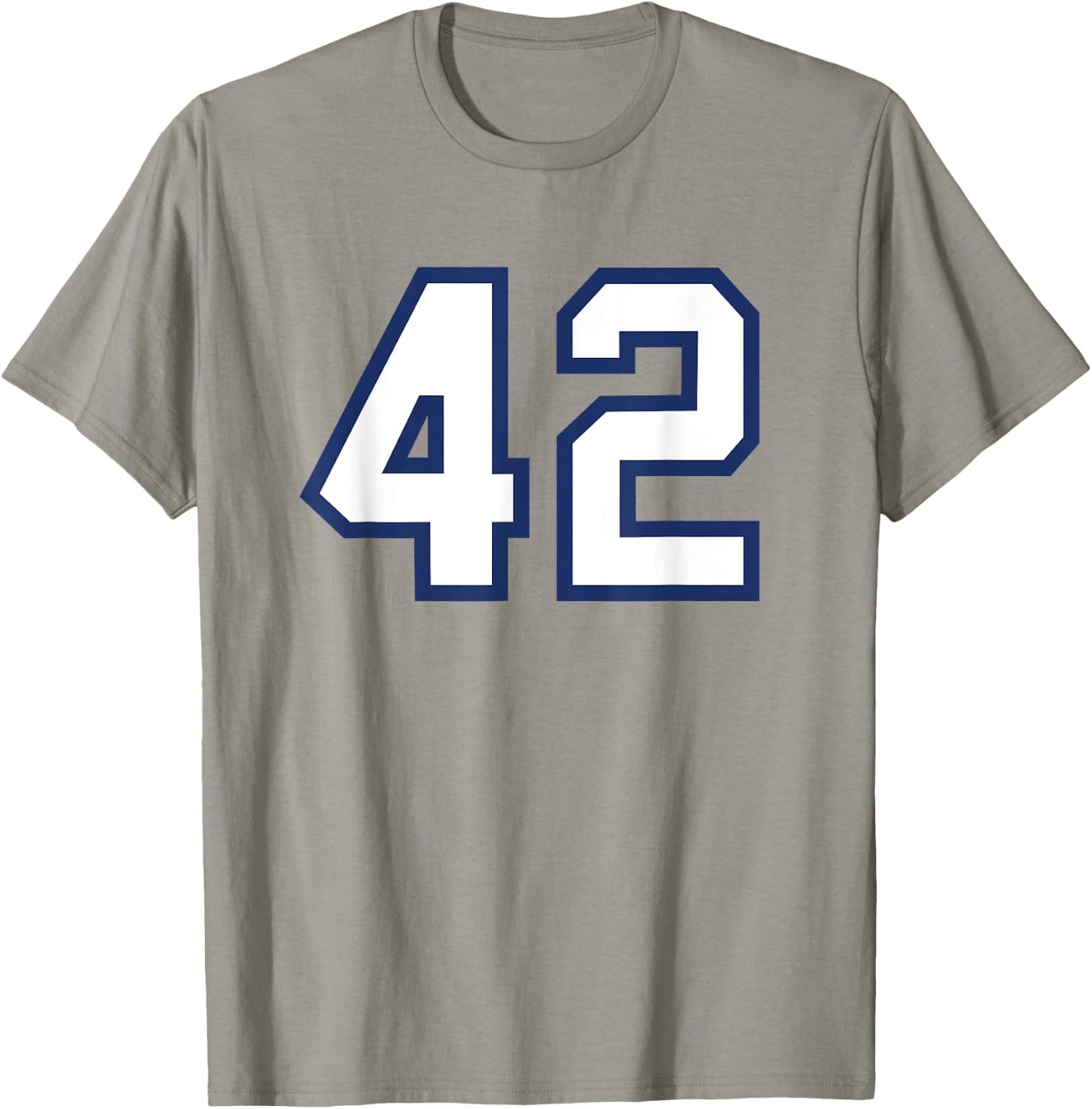 Number #42 Sport Varsity Number T-Shirt - T-Shirt | Sand