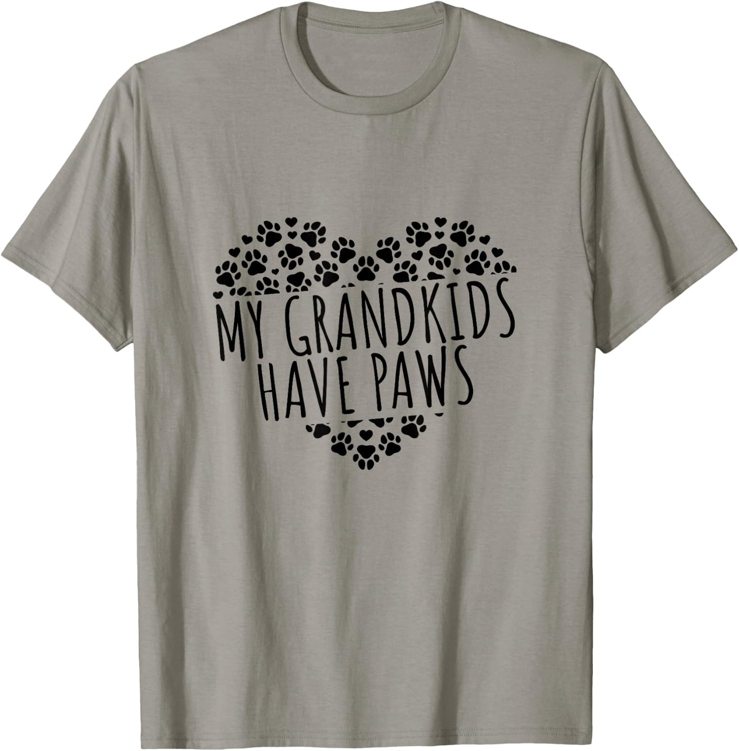 My Grandkids Have Paws Dog Grandparents T-Shirt - T-Shirt | Sand