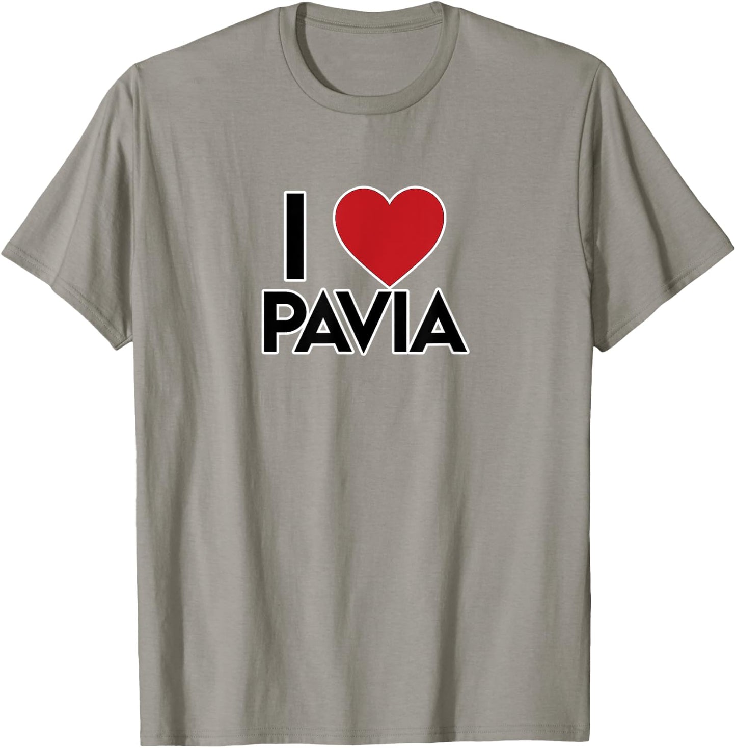 I LOVE PAVIA, City in Italy with Heart T-Shirt - T-Shirt | Sand