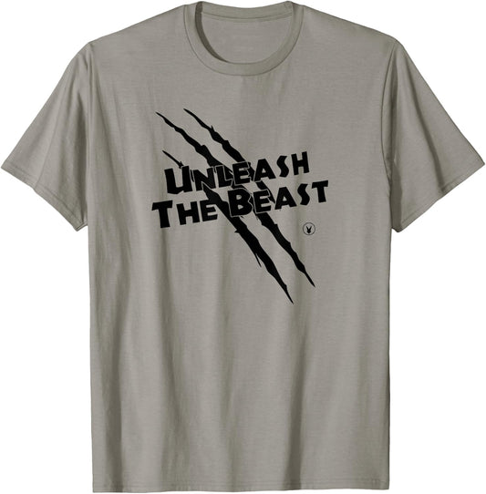 UNLEASH THE BEAST C734 Gym Rabbit Workout Motivation T-Shirt - T-Shirt | Sand
