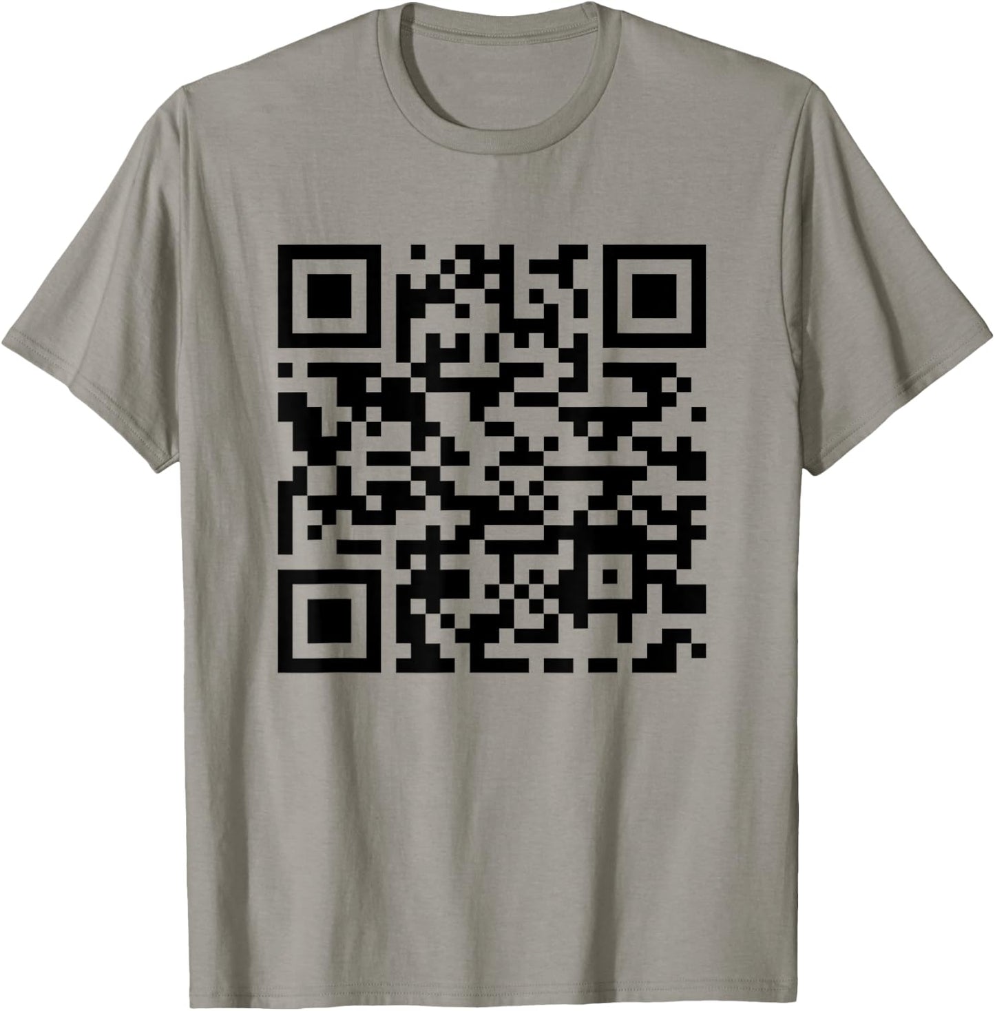 Funny QR President Trump Dancing Scan And Dance ( 2 Side) T-Shirt - T-Shirt | Sand
