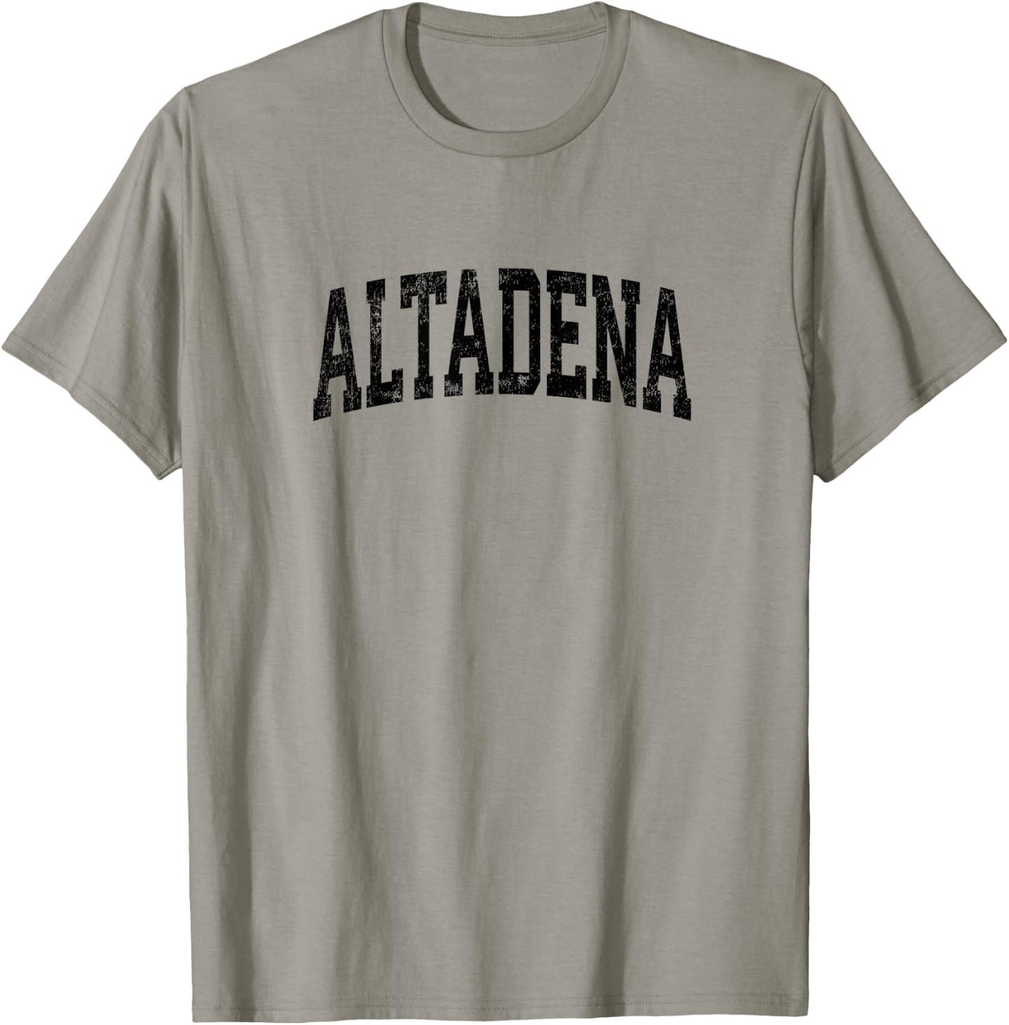 Altadena California CA Vintage Athletic Sports Black Design T-Shirt - T-Shirt | Sand