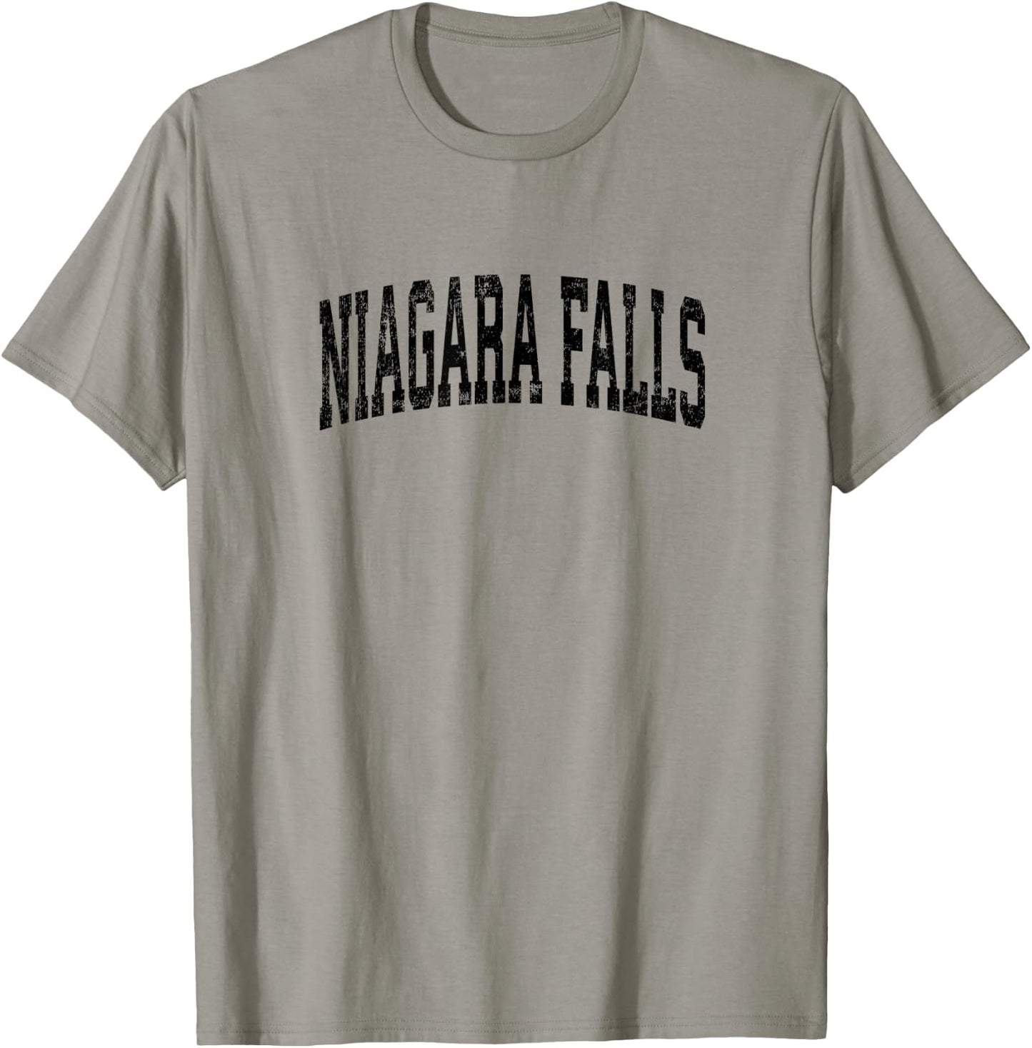 Niagara Falls New York NY Vintage Athletic Sports Black Desi T-Shirt - T-Shirt | Sand