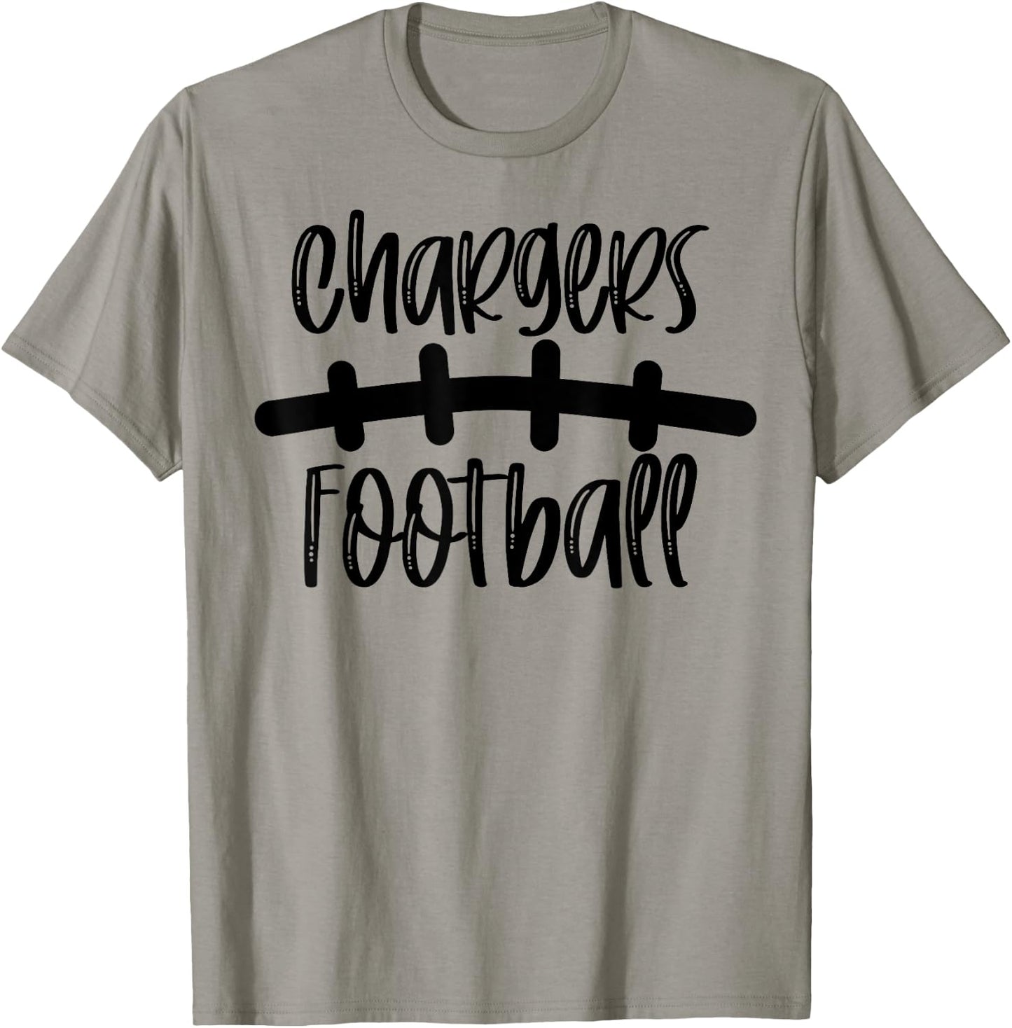 Chargers Football School Spirit Team Mascot Game Night T-Shirt - T-Shirt | Sand