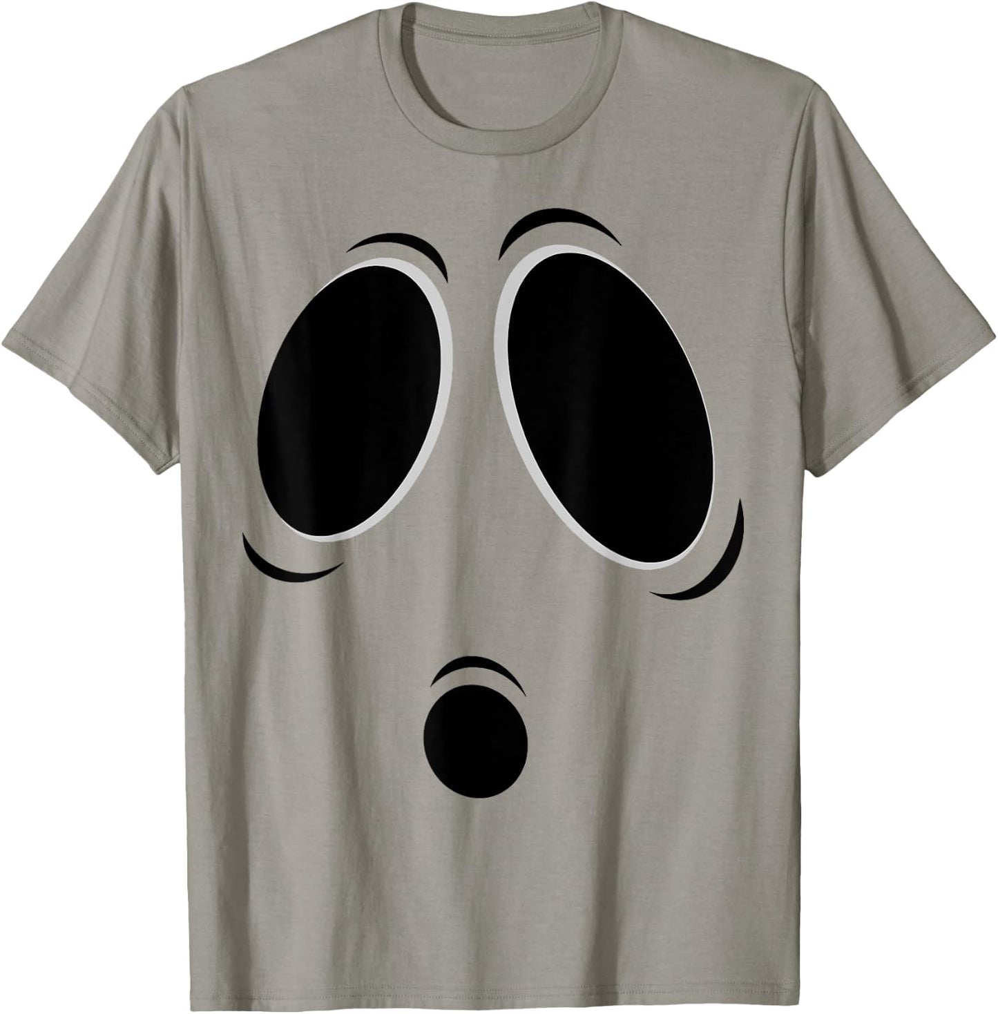 Funny Ghost Graphic Spooky Boo Face Halloween T-Shirt - T-Shirt | Sand