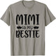 Mimi Is My Bestie Toddler Design from Grandma Grandpa T-Shirt - T-Shirt | Sand