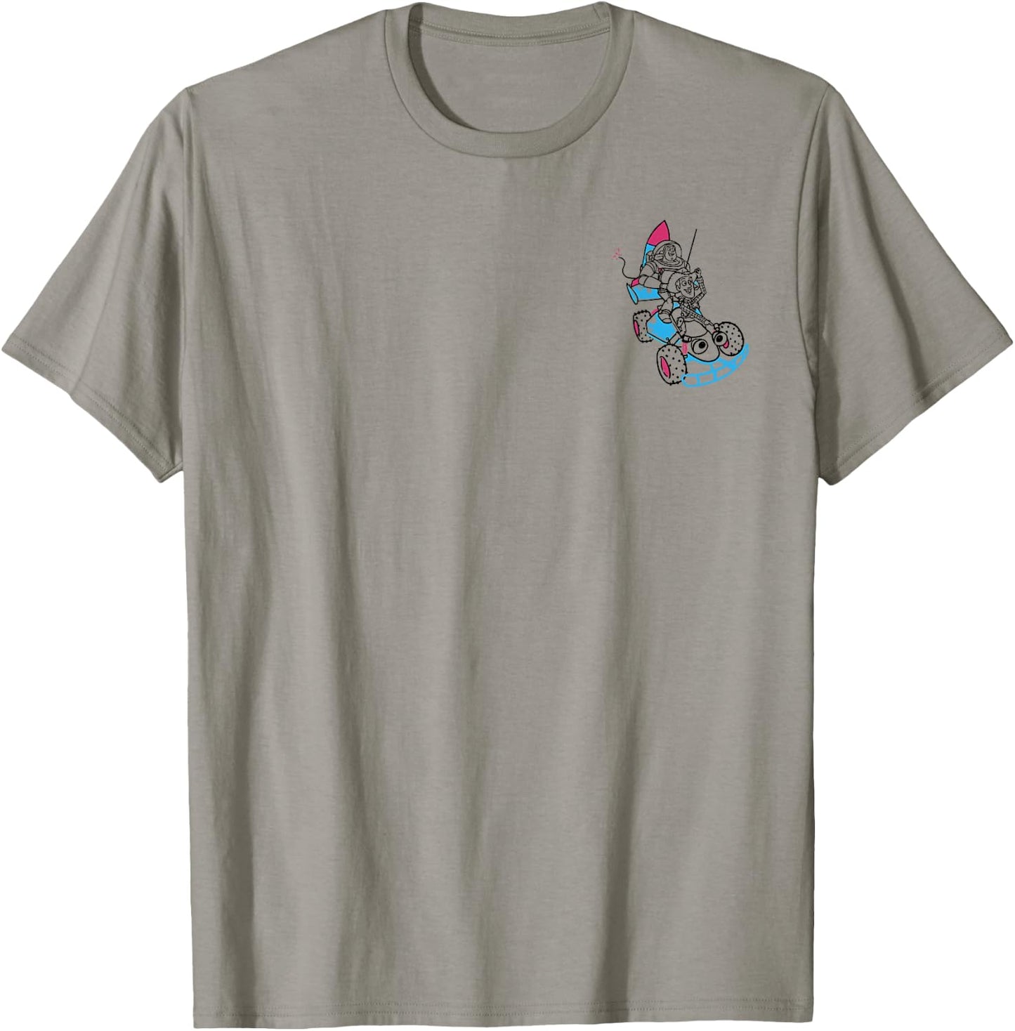 Disney Pixar Toy Story Buzz & Woody RC Car Adventure Logo T-Shirt - T-Shirt | Sand