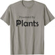 Powered By Plants Vegan Plant Workout T-Shirt - T-Shirt | Sand