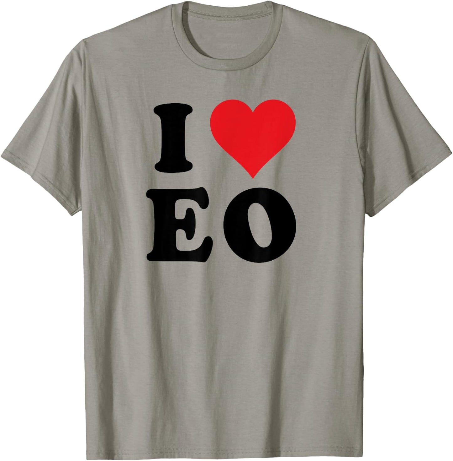 I Heart EO Initials I Love E.O. First And Last Name E O T-Shirt - T-Shirt | Sand