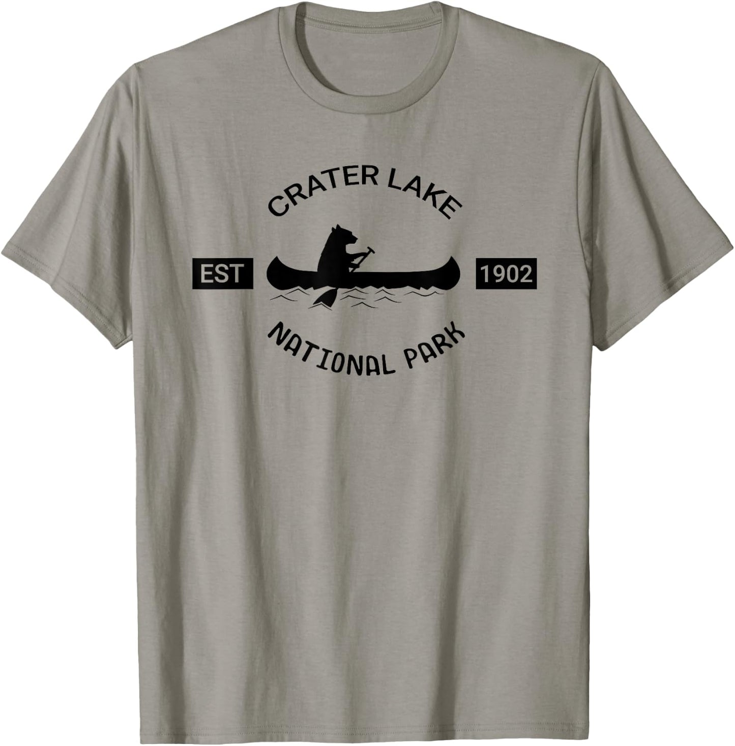 Oregon Bear Shirt | Crater Lake National Park Gift T-Shirt - T-Shirt | Sand