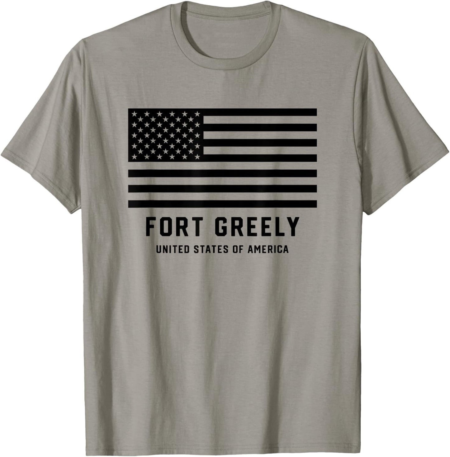 Fort Greeley Alaska USA Military American Flag Armed Forces T-Shirt - T-Shirt | Sand