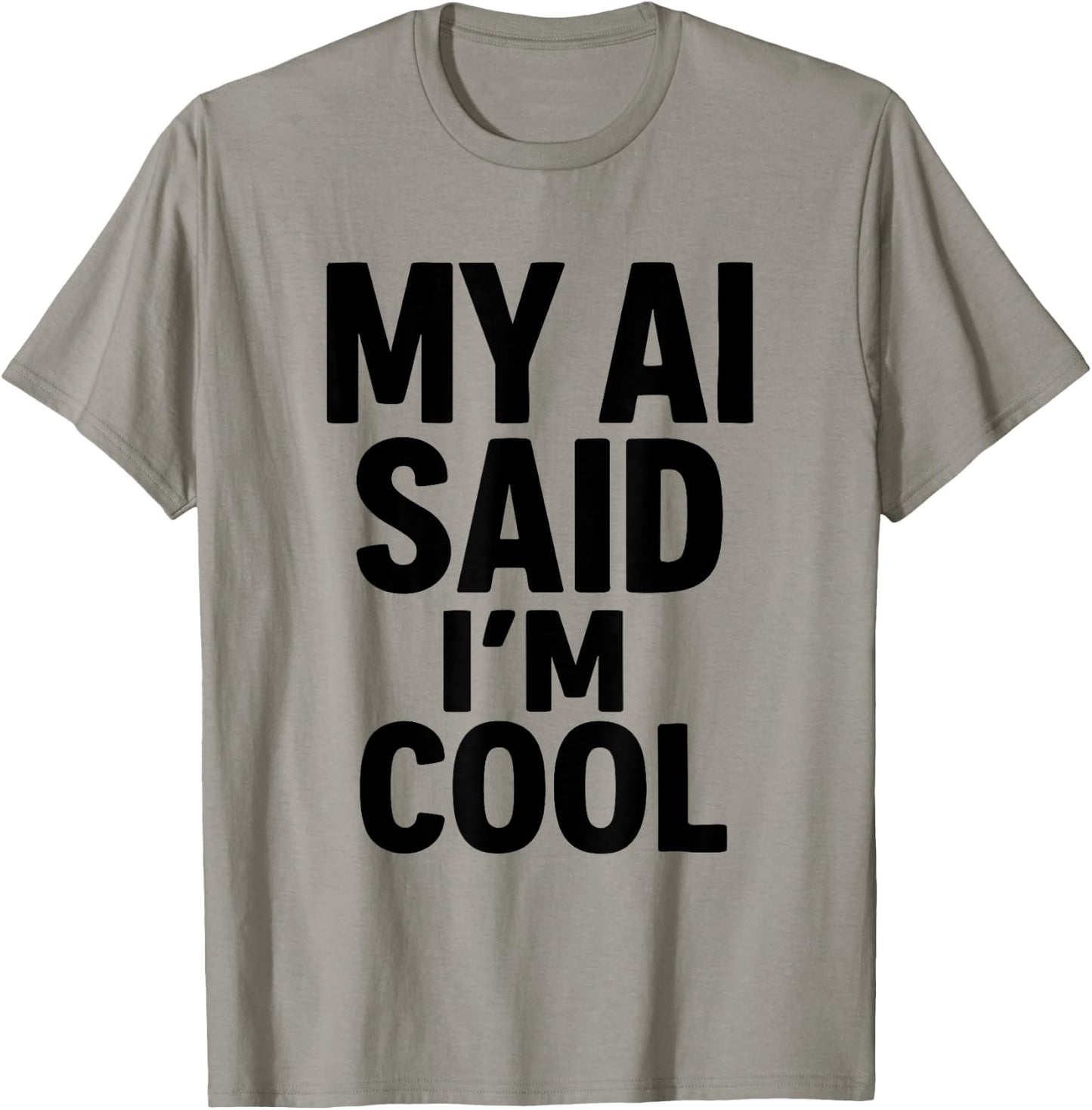 Funny AI Artificial Intelligence T-Shirt - T-Shirt | Sand